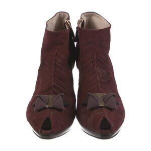 SALVATORE FERRAGAMO Suede Lace-Up Boots